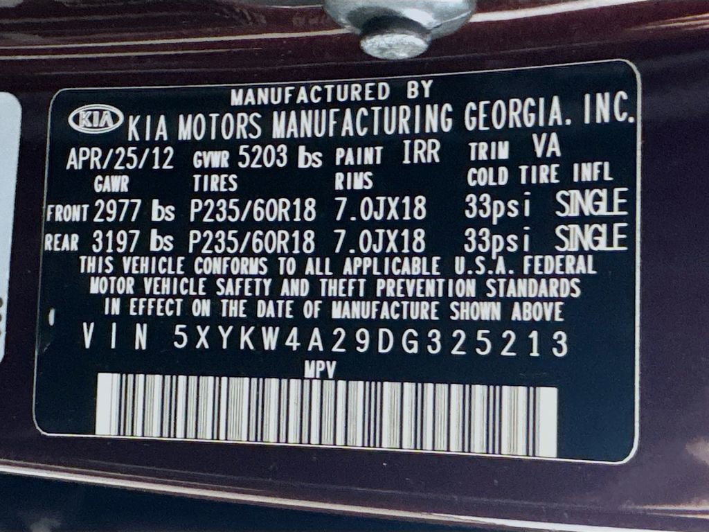 Used 2013 Kia Sorento SX image 22