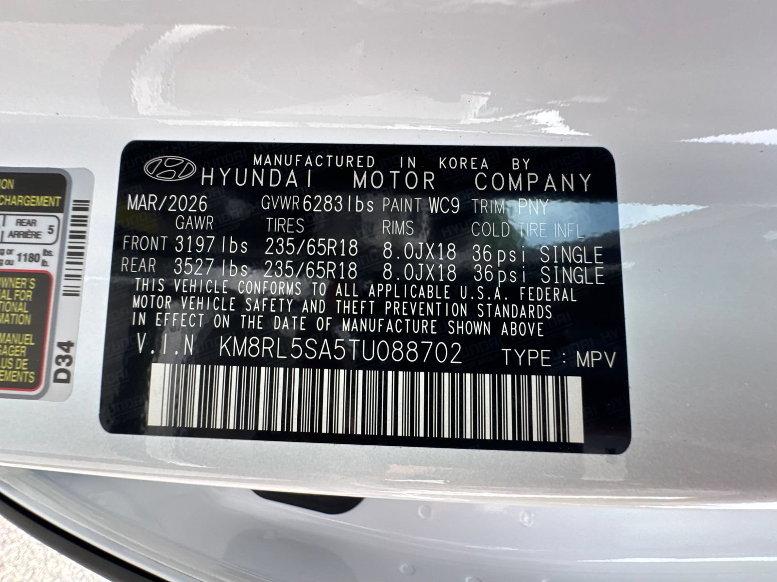 New 2026 Hyundai Palisade FWD Hybrid image 35