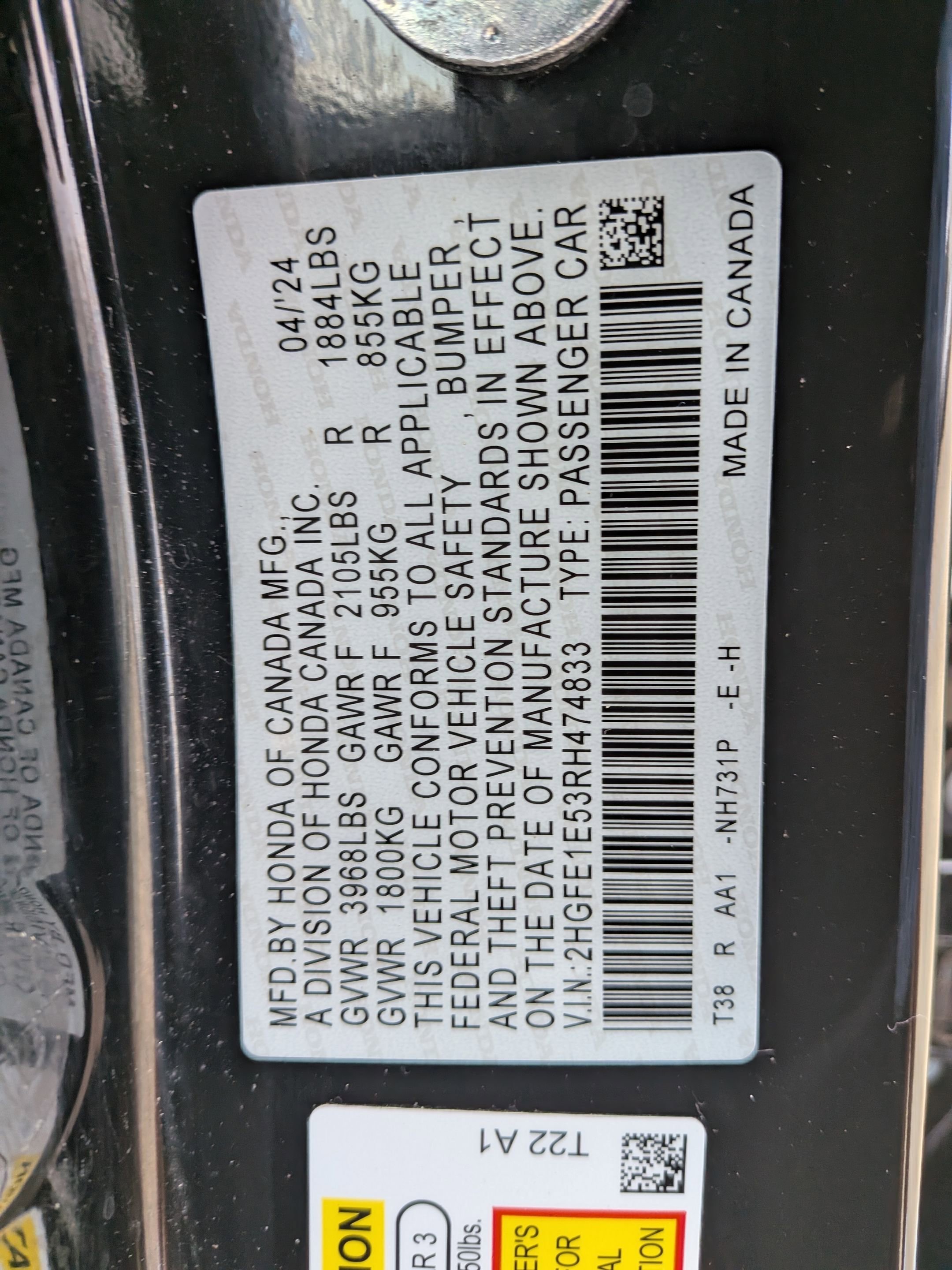 Certified 2024 Honda Civic Si image 34