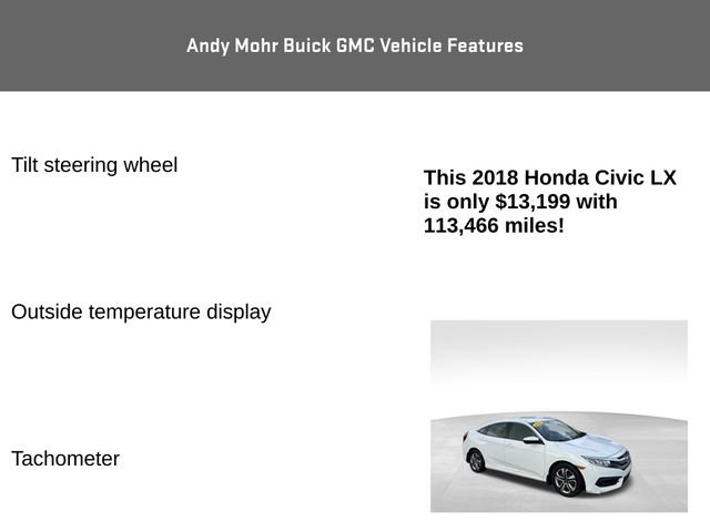Used 2018 Honda Civic LX image 8