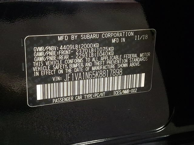 Used 2019 Subaru WRX Limited w/ Popular Package #1 AWD/4WD image 28