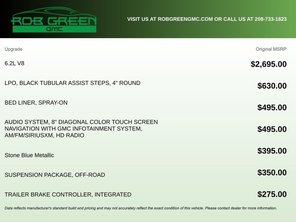 Used 2018 GMC Sierra 1500 SLT w/ Suspension Package, Off-Road image 5