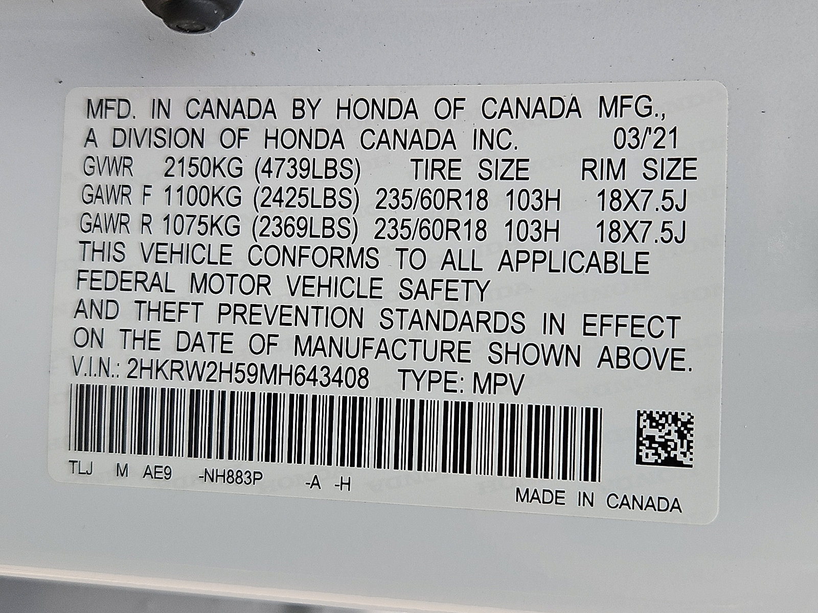 Used 2021 Honda CR-V EX image 27