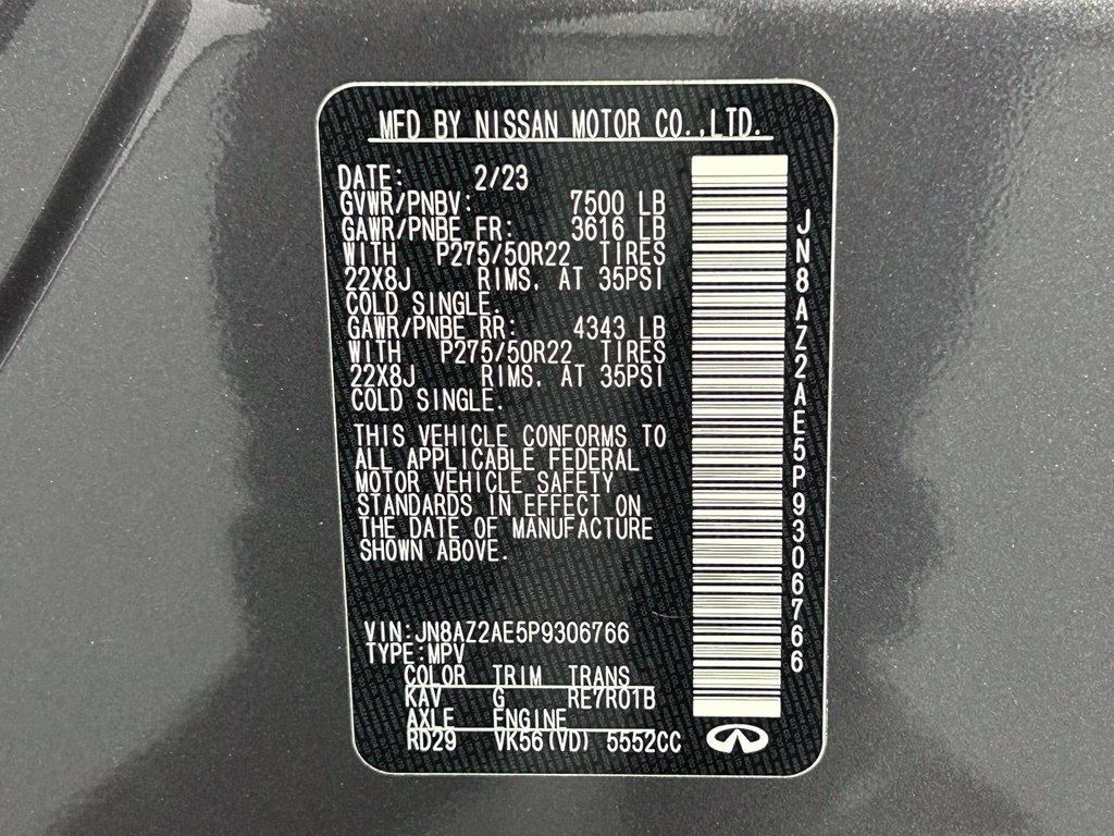 Used 2023 INFINITI QX80 Premium Select w/ Cargo Package AWD/4WD image 46