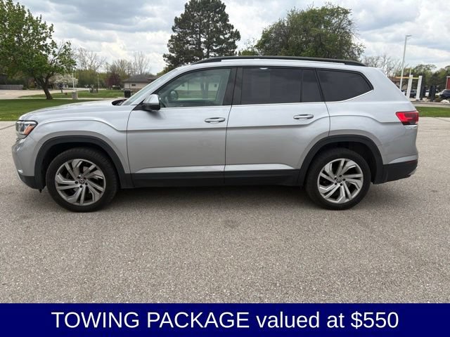 Used 2021 Volkswagen Atlas SE w/ Towing Package AWD/4WD image 3