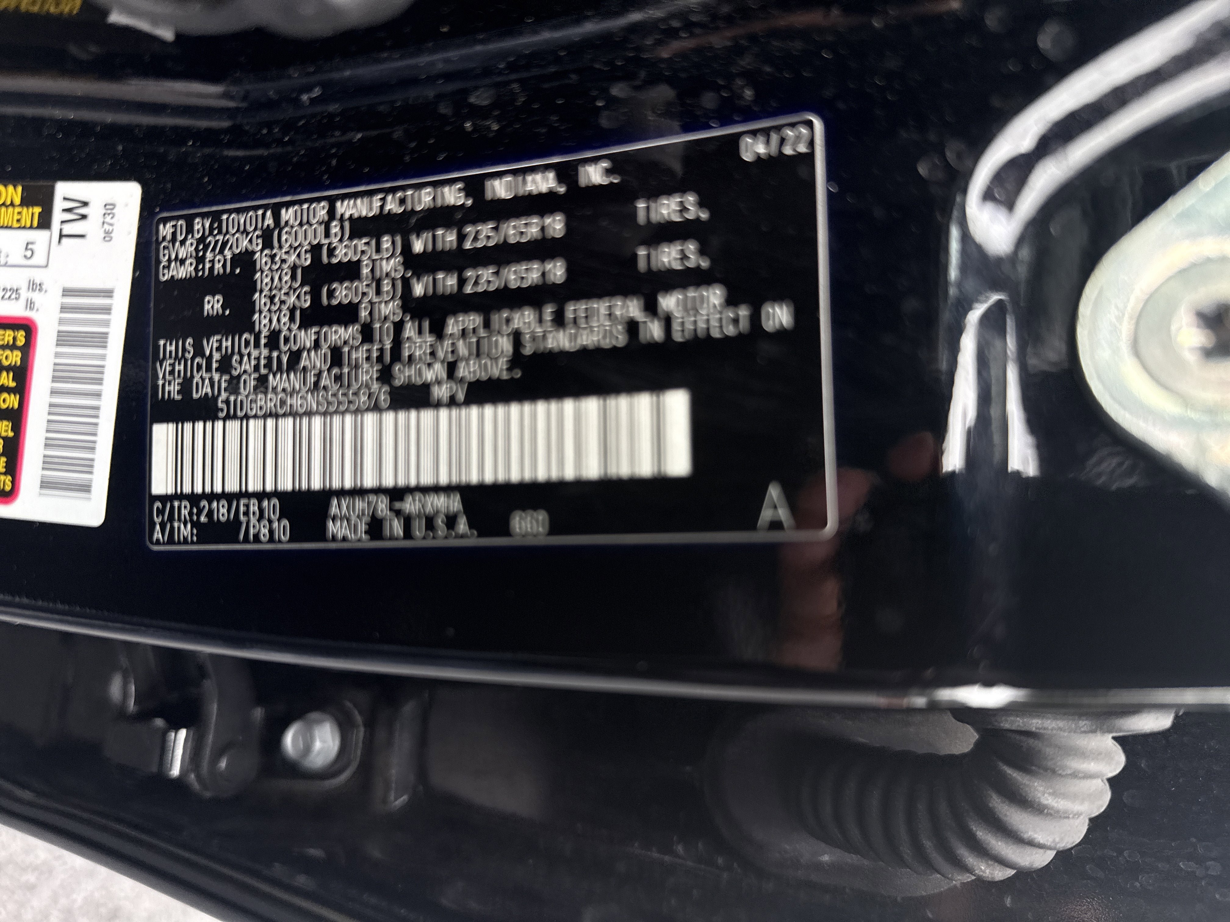 Used 2022 Toyota Highlander XLE AWD/4WD image 22