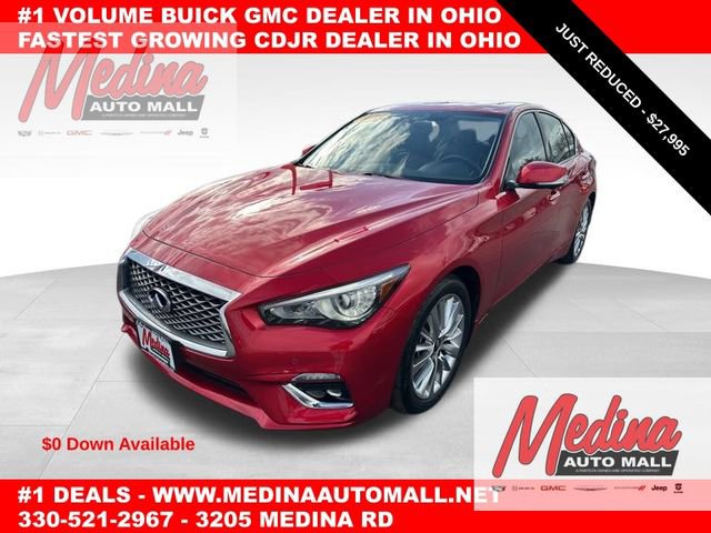 Used 2021 INFINITI Q50 Luxe w/ Seat & Sound Package