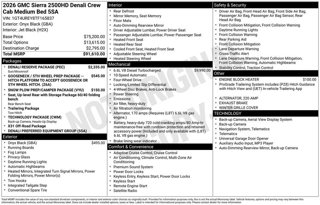 New 2026 GMC Sierra 2500 Denali w/ Denali Reserve Package image 4