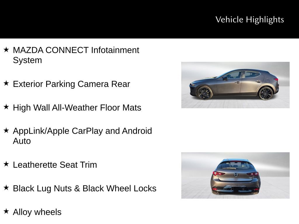 New 2025 MAZDA MAZDA3 s Sport image 2