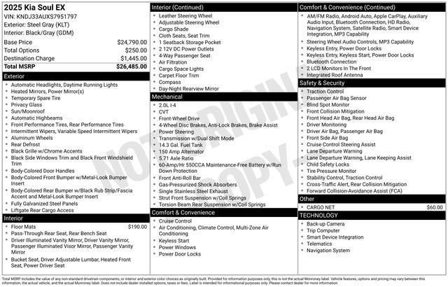 New 2025 Kia Soul EX image 5
