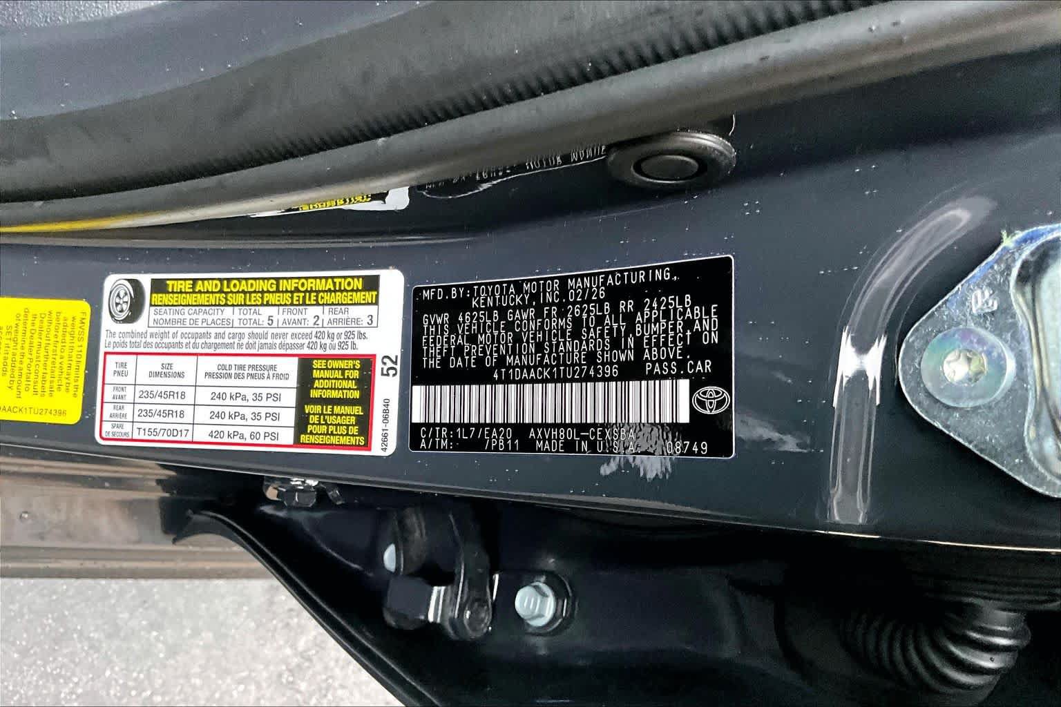 Used 2026 Toyota Camry SE FWD image 34