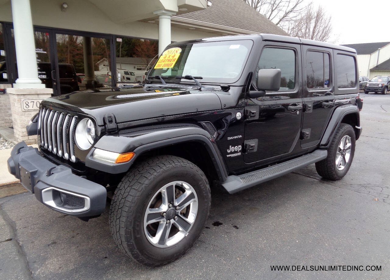 Used 2018 Jeep Wrangler Unlimited Sahara AWD/4WD image 1