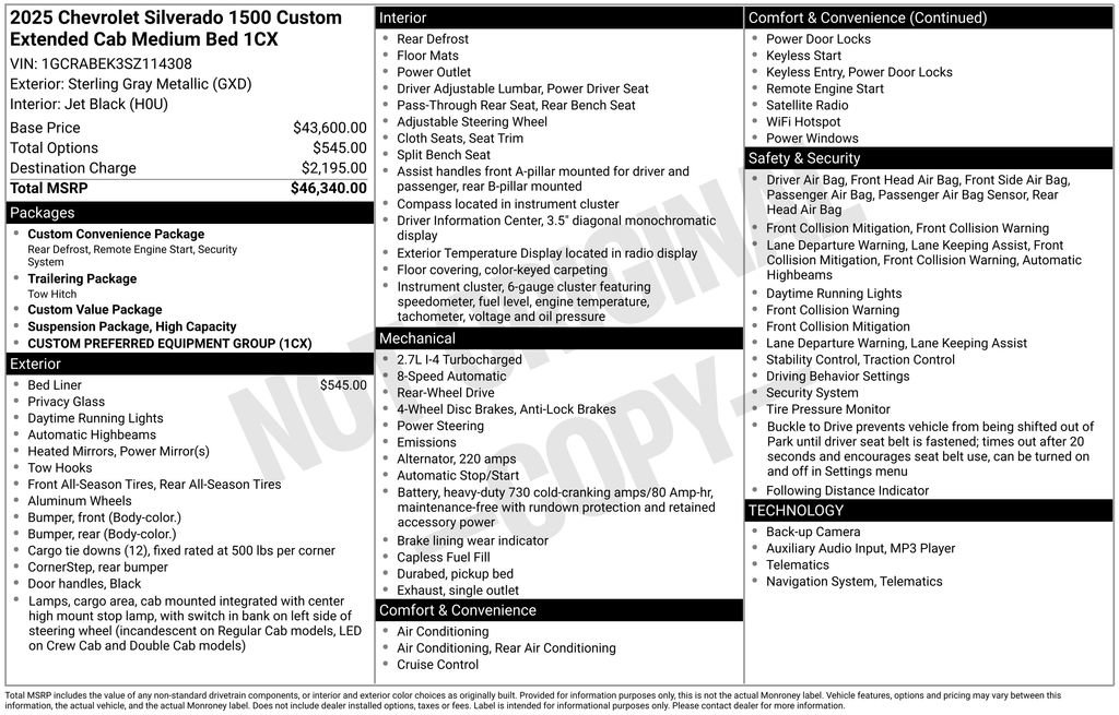 Certified 2025 Chevrolet Silverado 1500 Custom image 5