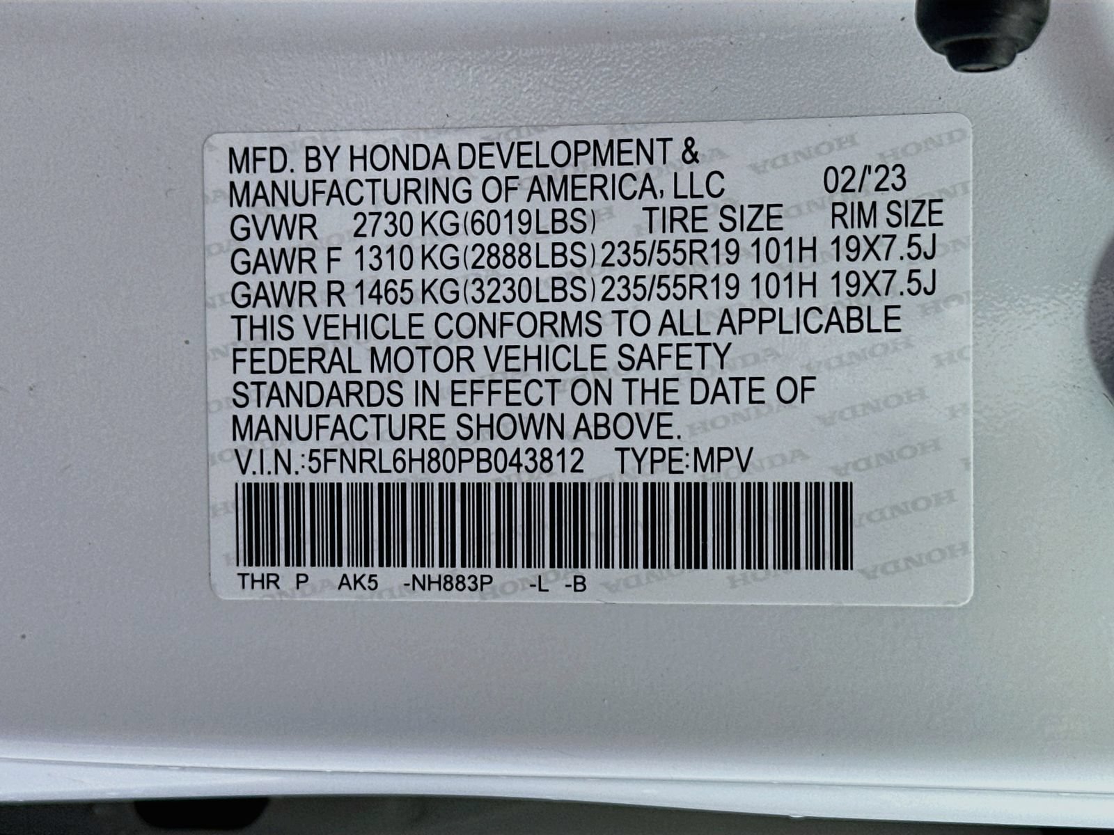 Used 2023 Honda Odyssey Touring image 35