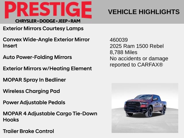 Used 2025 RAM 1500 Rebel w/ Bed Utility Group image 4