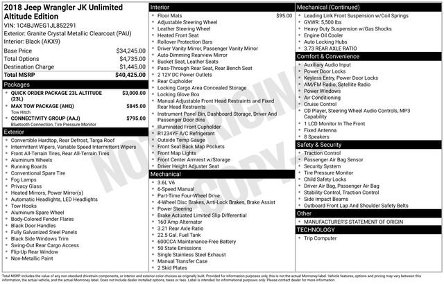 Used 2018 Jeep Wrangler Unlimited Sahara image 2