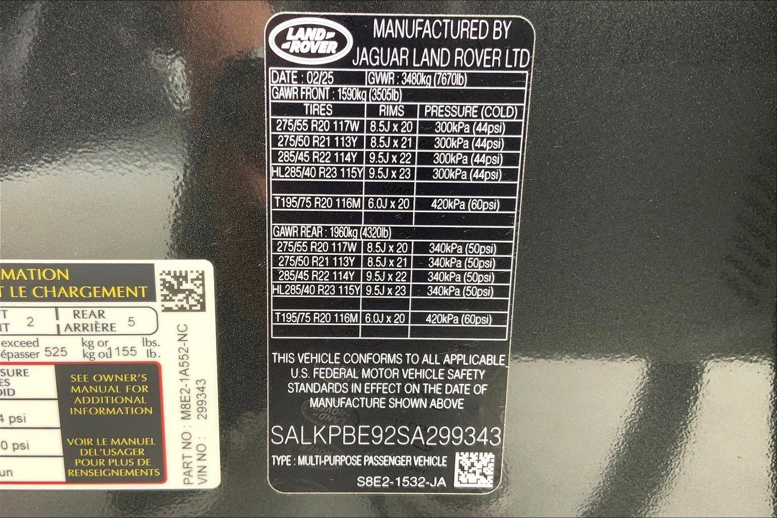 New 2025 Land Rover Range Rover Long Wheelbase SE image 11