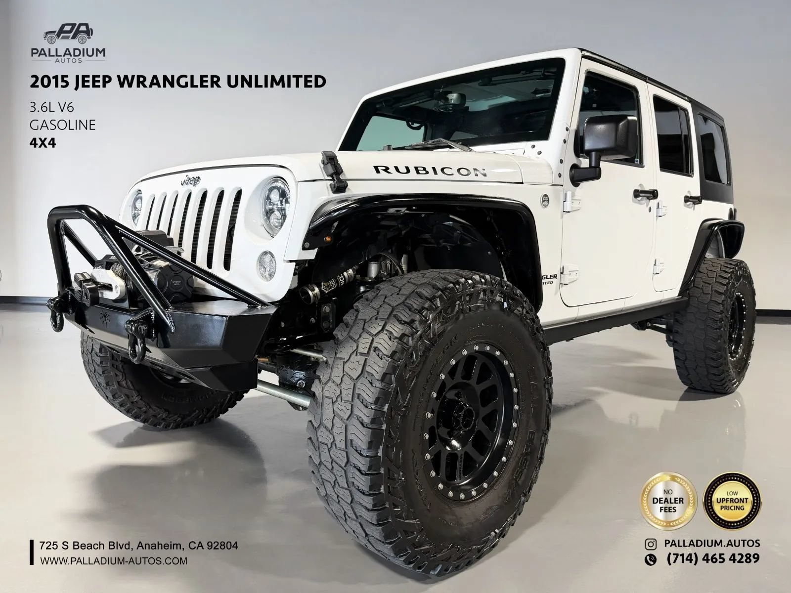 Used 2015 Jeep Wrangler Unlimited Rubicon w/ Connectivity Group AWD/4WD image 1