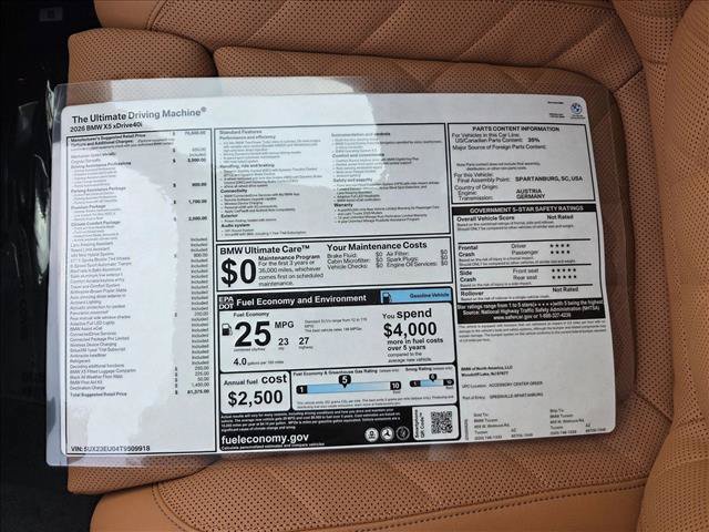 New 2026 BMW X5 xDrive40i AWD/4WD image 17