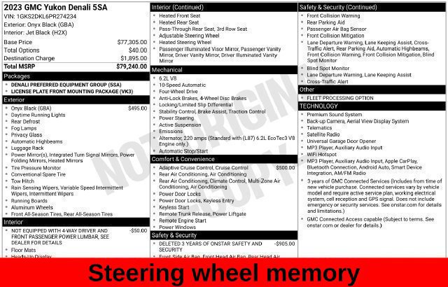 Used 2023 GMC Yukon Denali AWD/4WD image 29