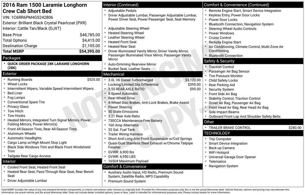 Used 2016 RAM 1500 Laramie Longhorn RWD image 15