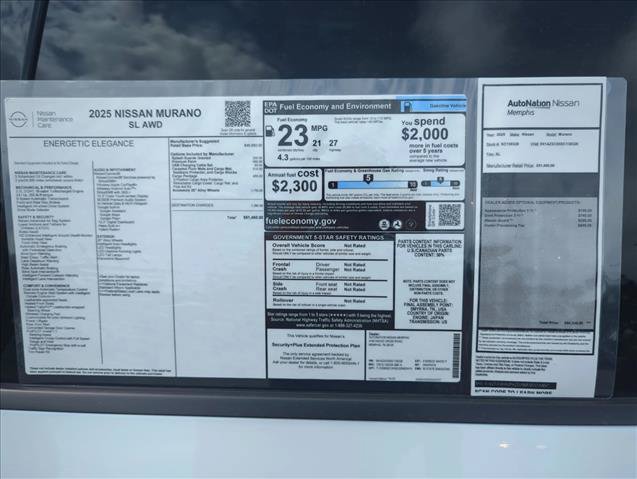 New 2025 Nissan Murano SL w/ Cargo Package AWD/4WD image 17