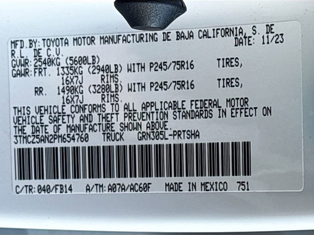 Used 2023 Toyota Tacoma SR AWD/4WD image 34