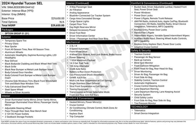 Used 2024 Hyundai Tucson SEL