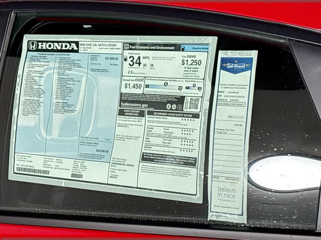 New 2026 Honda Civic Sport image 23