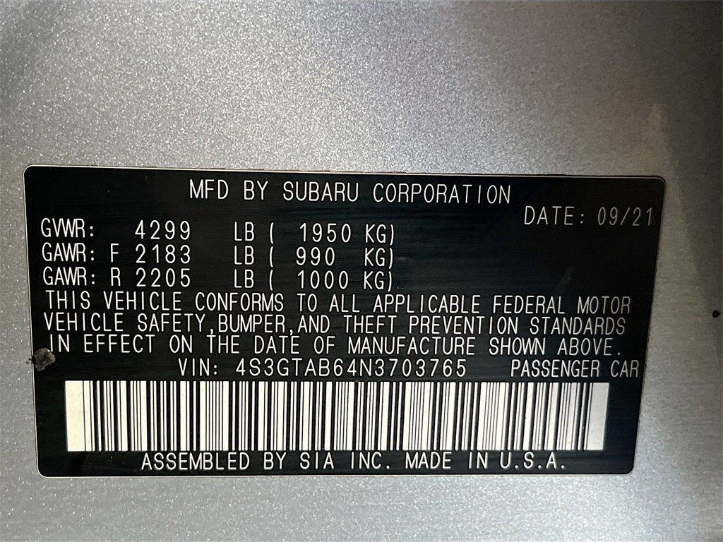 Used 2022 Subaru Impreza 2.0i image 30