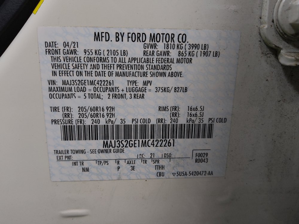 Used 2021 Ford EcoSport SE FWD image 33