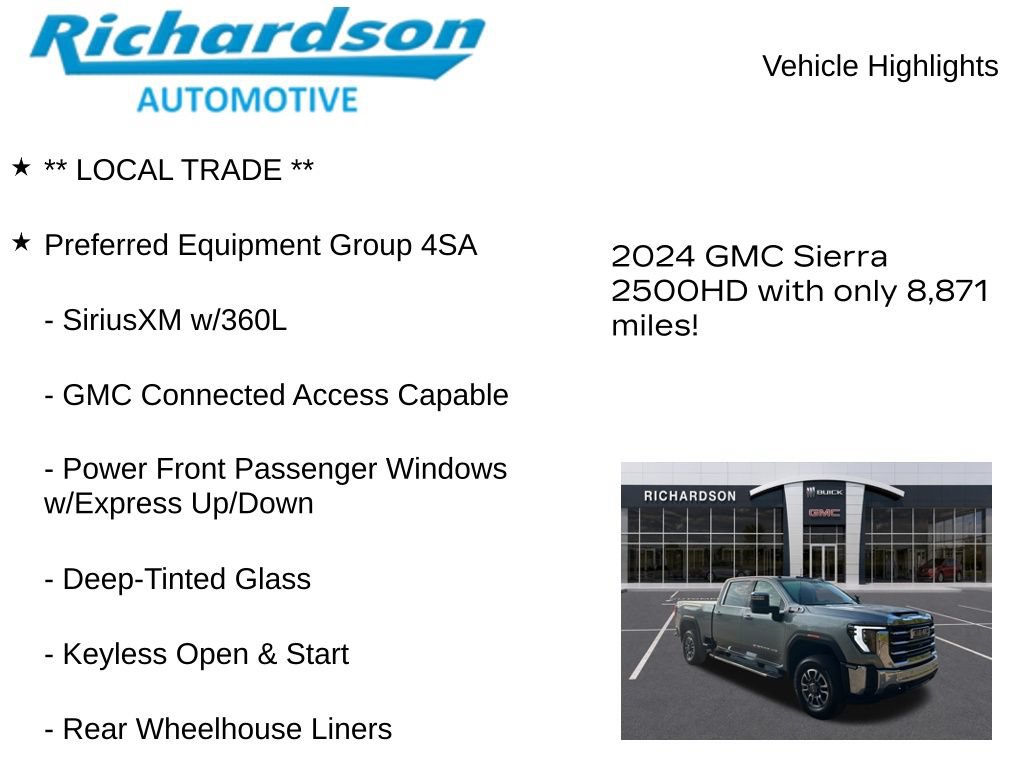 Used 2024 GMC Sierra 2500 SLT w/ SLT Premium Package AWD/4WD image 11