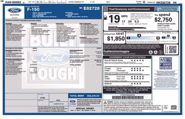 Used 2022 Ford F150 XL w/ Equipment Group 101A High image 4