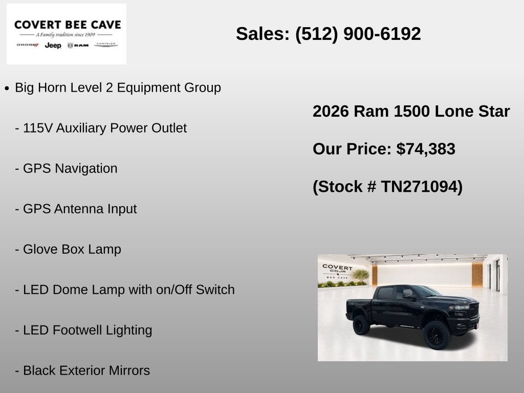 New 2026 RAM 1500 Lone Star AWD/4WD image 21
