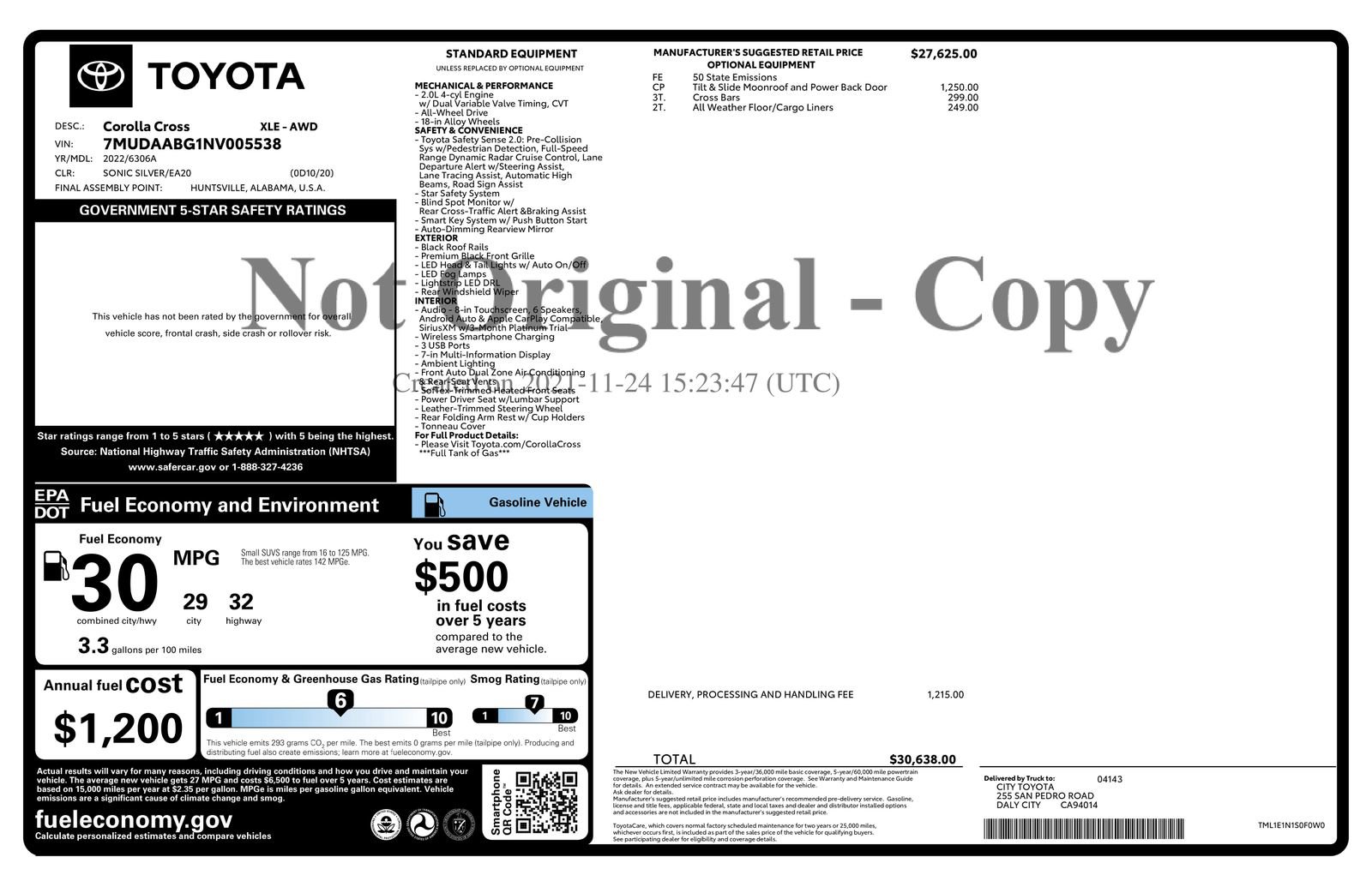 Used 2022 Toyota Corolla Cross XLE w/ Convenience Package AWD/4WD image 14