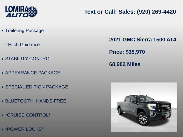 Used 2021 GMC Sierra 1500 AT4 w/ AT4 Value Package AWD/4WD image 21