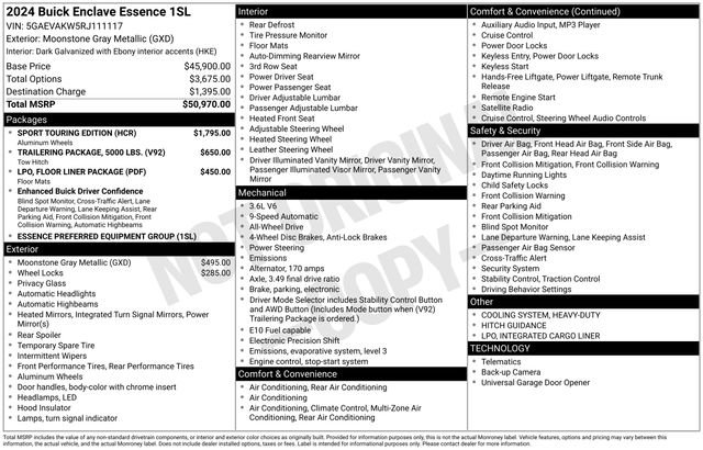 Used 2024 Buick Enclave Essence w/ Sport Touring Edition image 19