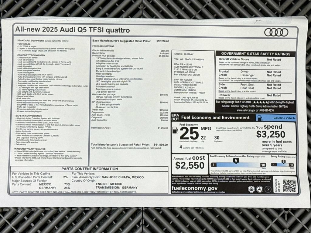 Used 2025 Audi Q5 Premium Plus AWD/4WD image 10
