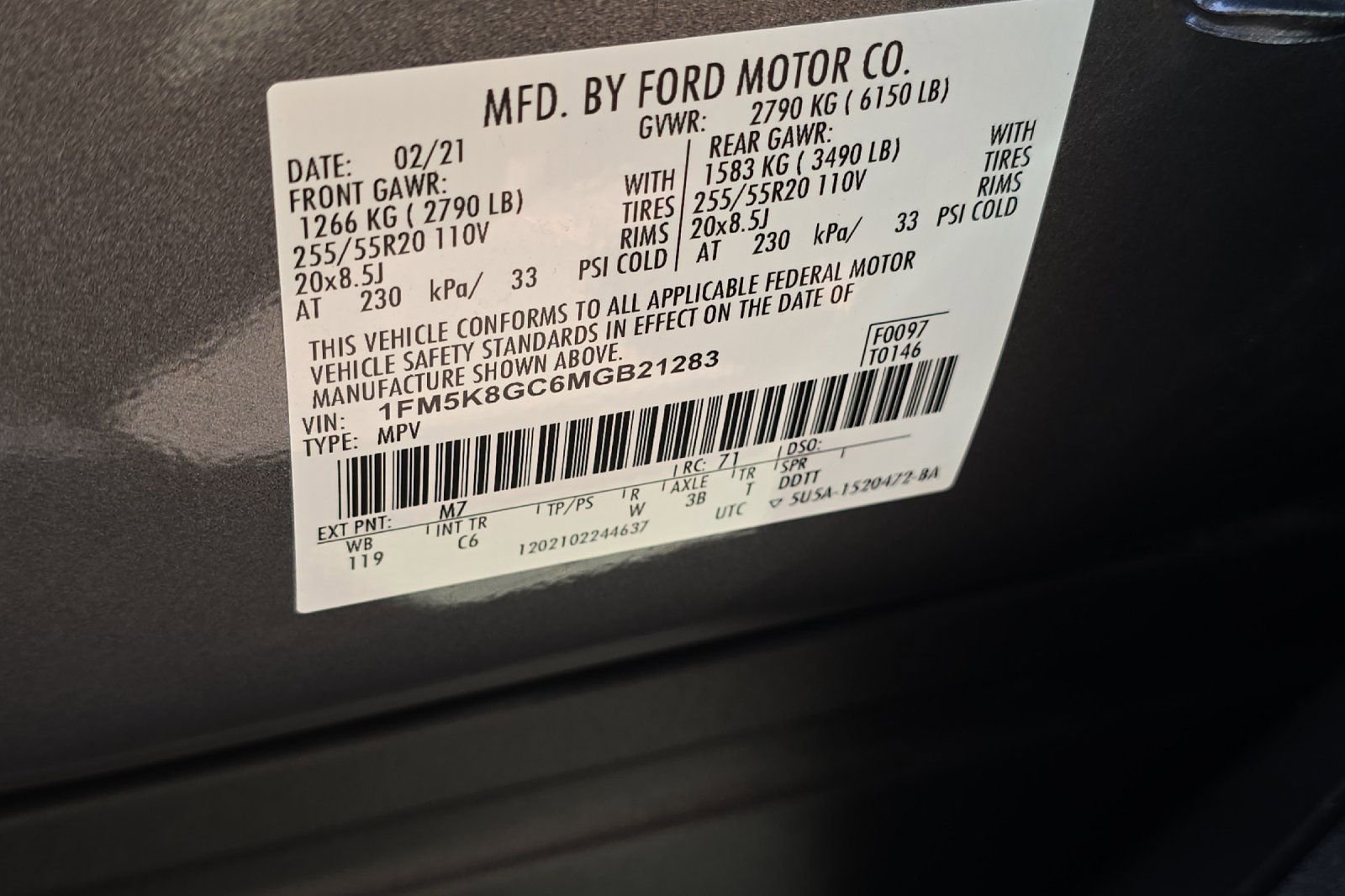 Used 2021 Ford Explorer ST w/ Equipment Group 401A AWD/4WD image 37