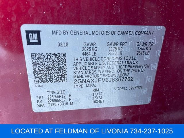 Used 2018 Chevrolet Equinox LT image 10