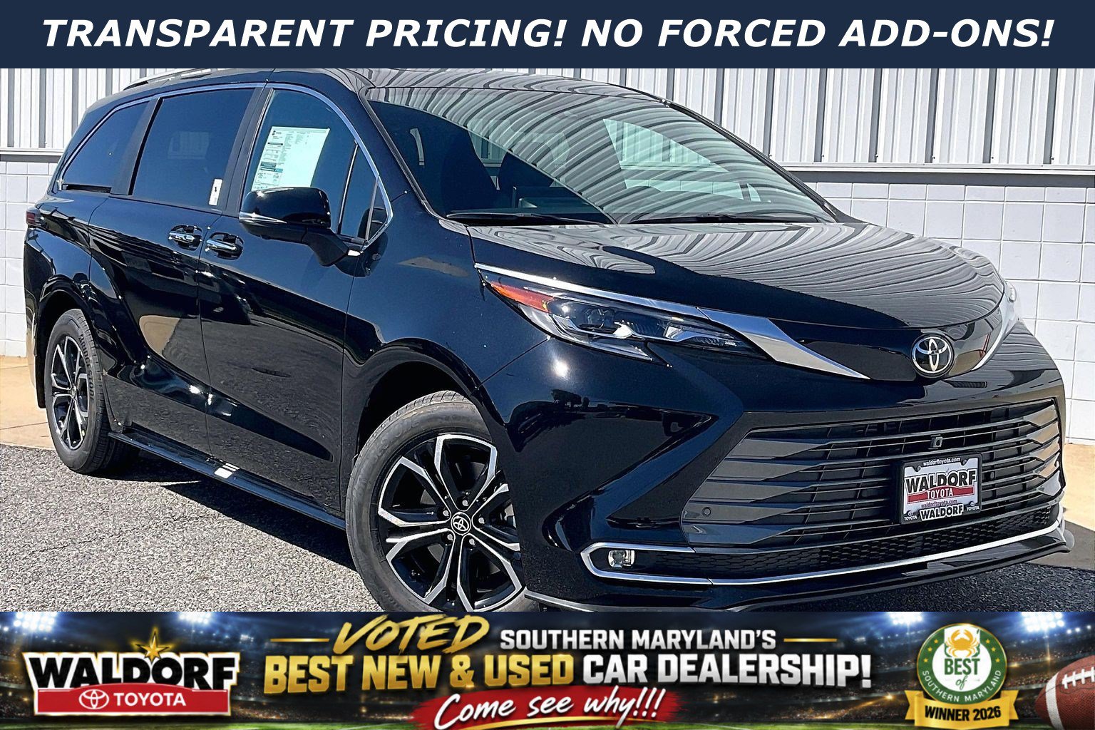 New 2026 Toyota Sienna Platinum