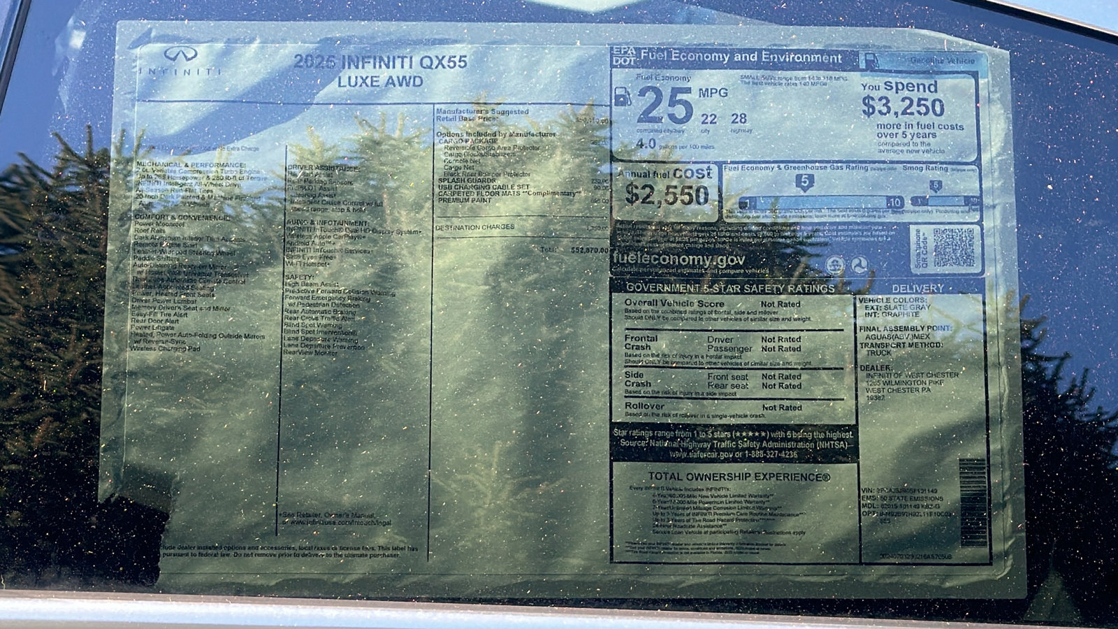 New 2025 INFINITI QX55 Luxe w/ Cargo Package image 12