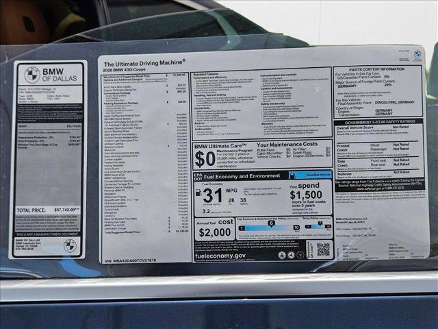 Used 2026 BMW 430i 430i w/ Parking Assistance Package image 17