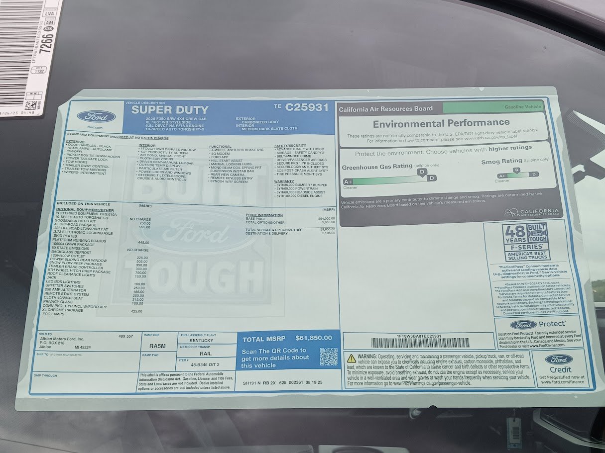 New 2026 Ford F350 XL image 7