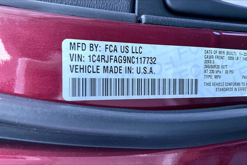 Used 2022 Jeep Grand Cherokee Laredo X AWD/4WD image 20