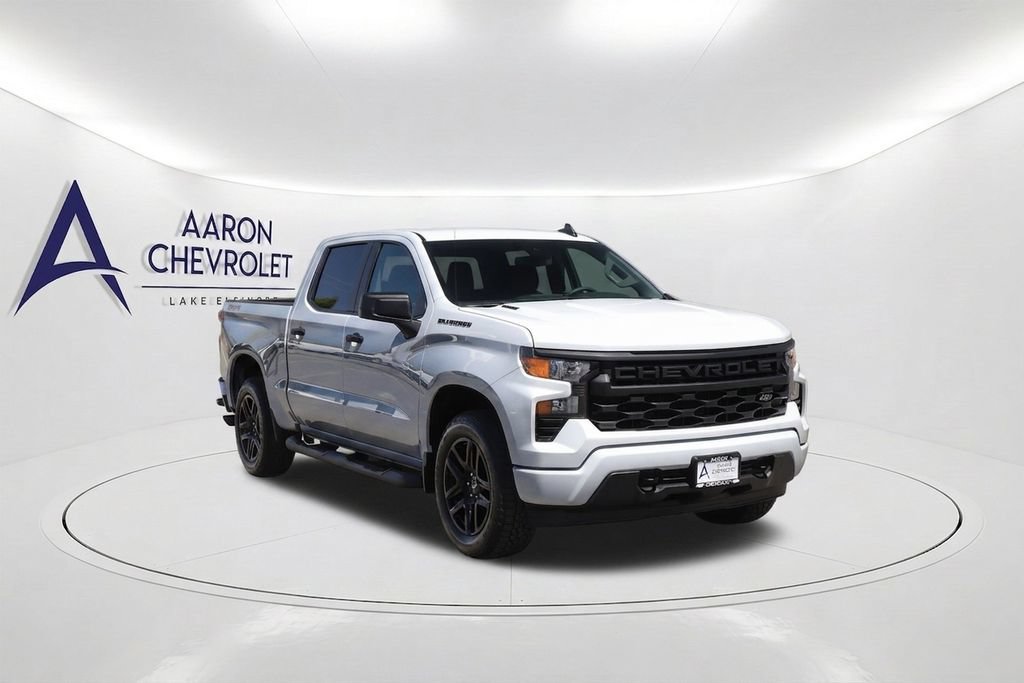New 2026 Chevrolet Silverado 1500 Custom w/ Turbomax Blackout Package AWD/4WD image 3