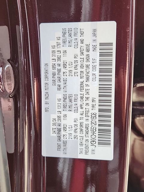 Certified 2025 MAZDA CX-90 Plug-In Hybrid w/Premium Sport image 27