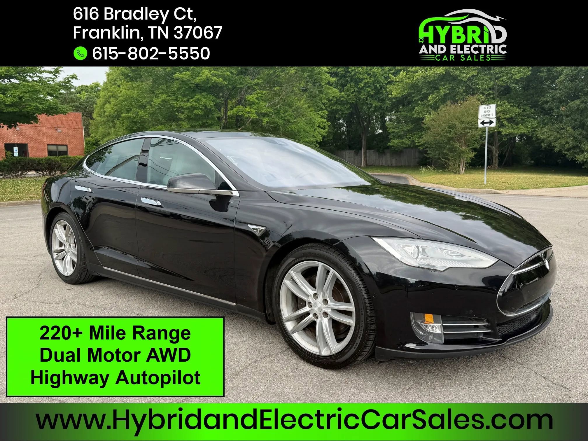 Used 2015 Tesla Model S 70D AWD/4WD image 1