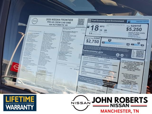 New 2026 Nissan Frontier PRO-4X w/ Pro Premium Package image 18