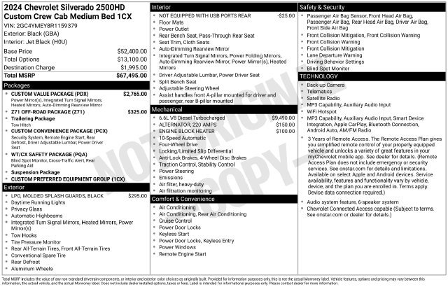 Used 2024 Chevrolet Silverado 2500 Custom w/ Custom Value Package AWD/4WD image 4